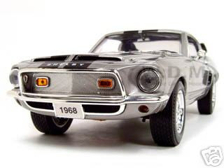 Bandai Model Gundam Rg - 1968 Shelby GT 500KR Silver 1/18