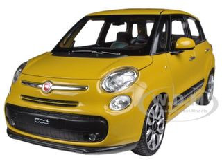 Bandai Model Gundam Rg - 2013 Fiat 500L Yellow 1/24 Diecast