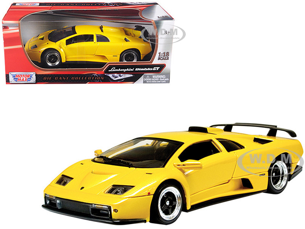 Bandai Model Gundam Rg - Lamborghini Diablo GT Yellow 1/18 Diecast