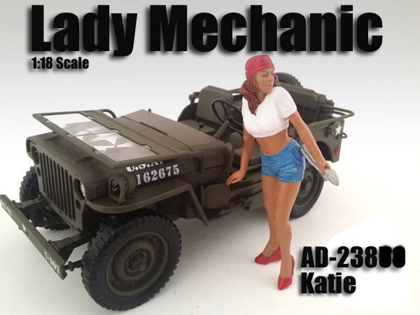 Bandai Model Gundam Rg - Lady Mechanic Katie Figure For 1:18