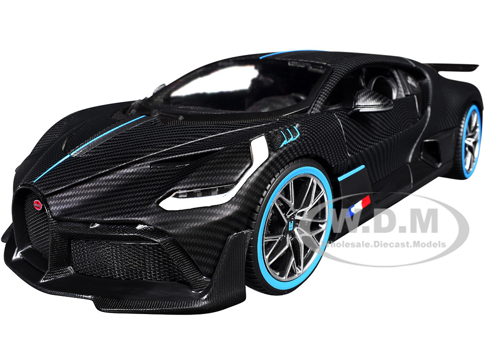 Bandai Model Gundam Rg - Bugatti Divo Carbon Fiber with Blue