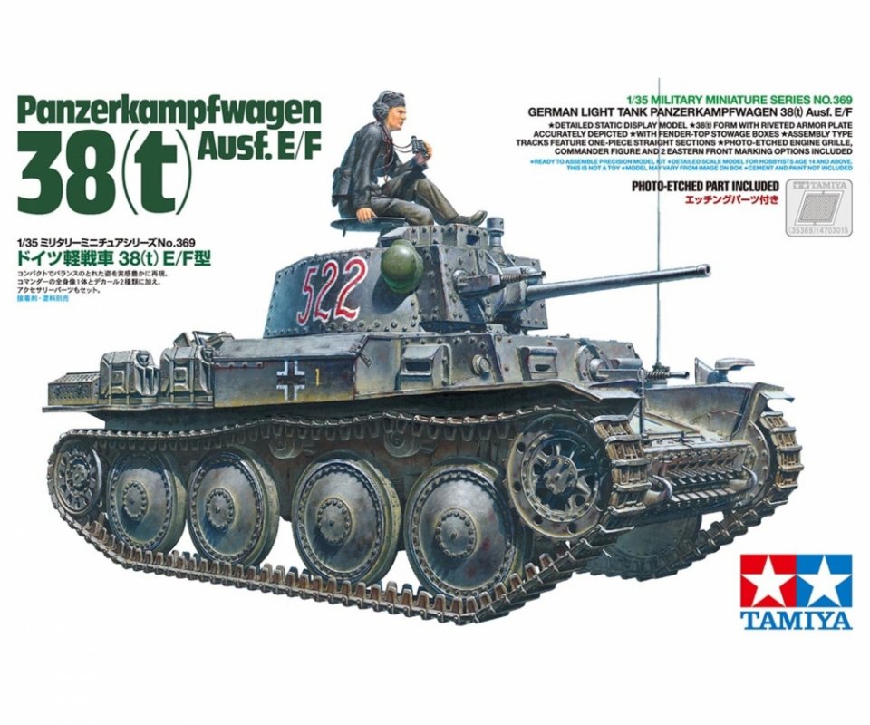 Bandai Model Gundam Rg - Dt. Pzkpfw. 38(t) Ausf. E/F (1)