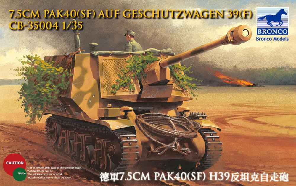 Bandai Model Gundam Rg - 7.5cm Pak40(Sf) auf Geschutzwagen 39H(f)