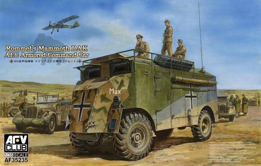 Bandai Model Gundam Rg - AEC Armoured Commander Car of Rommel-Mam