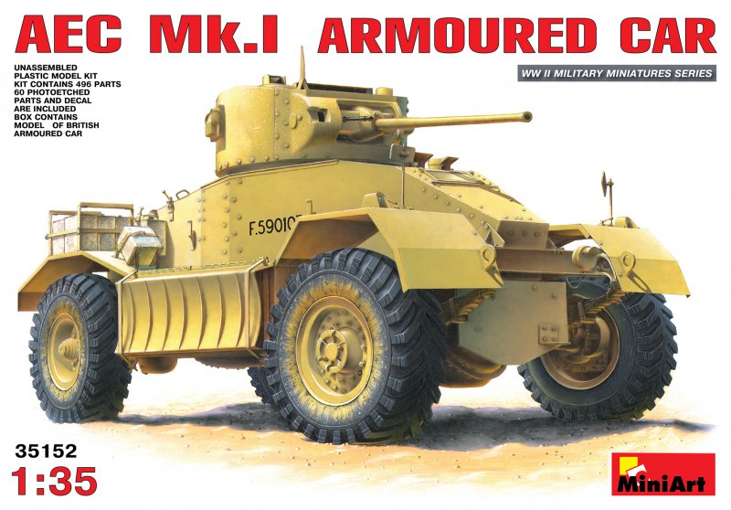 Bandai Model Gundam Rg - AEC Mk 1 Armoured Car