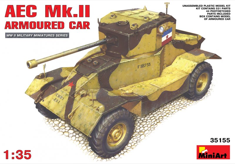 Bandai Model Gundam Rg - AEC Mk 2 Armoured Car