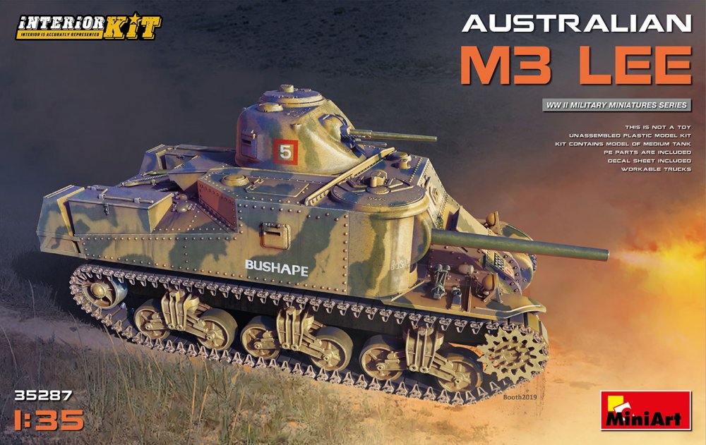 Bandai Model Gundam Rg - Australian M3 Lee - Interior Kit