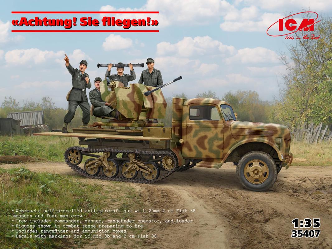 Bandai Model Gundam Rg - Achtung! Sie fliegen! (Sd.Kfz.3b with 2