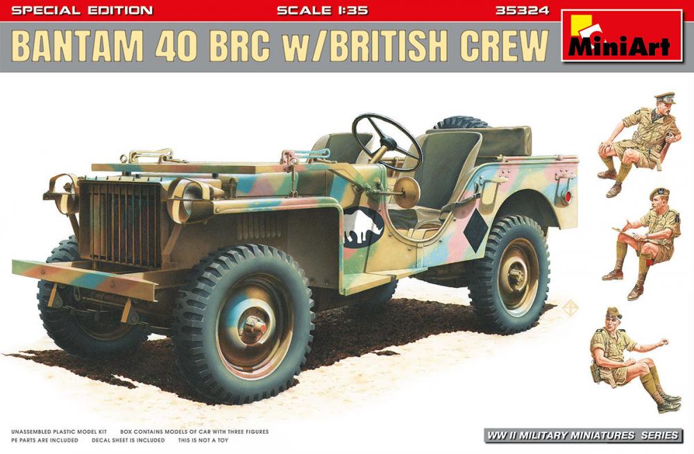 Bandai Model Gundam Rg - Bantam 40 BRC w/British Crew. Special