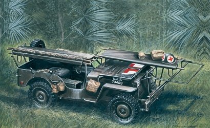 Bandai Model Gundam Rg - 1/4 Ton 4x4 Krankenwagen Jeep