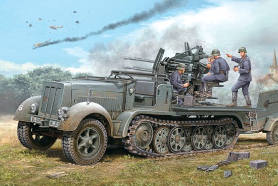 Bandai Model Gundam Rg - 2 cm Flakvierling 38 Selbstfahrlafette (Sd.Kfz.7/1