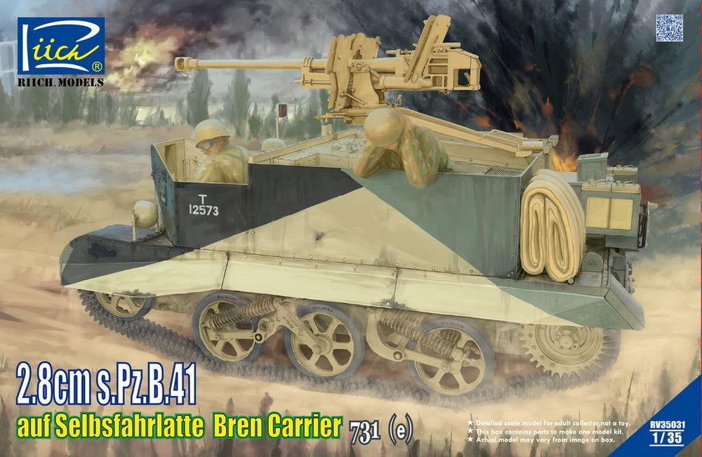 Bandai Model Gundam Rg - 2.8cm s.Pz.B.41 auf Selbsfahrlafette Bren Carrier