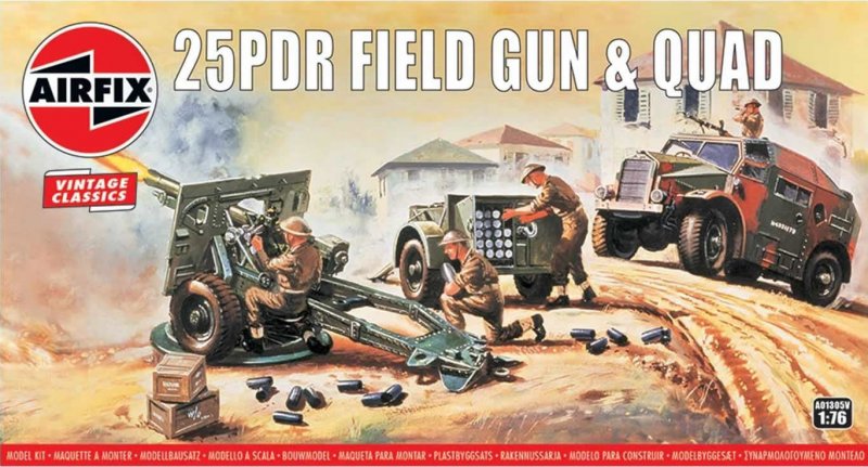 Bandai Model Gundam Rg - 25pdr Field Gun & Quad -