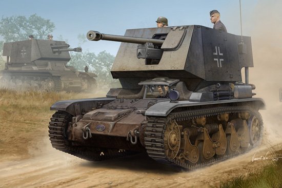 Bandai Model Gundam Rg - 5 cm Pak(t) Sfl.auf Fgst.Pz.Kpfw.35 R731