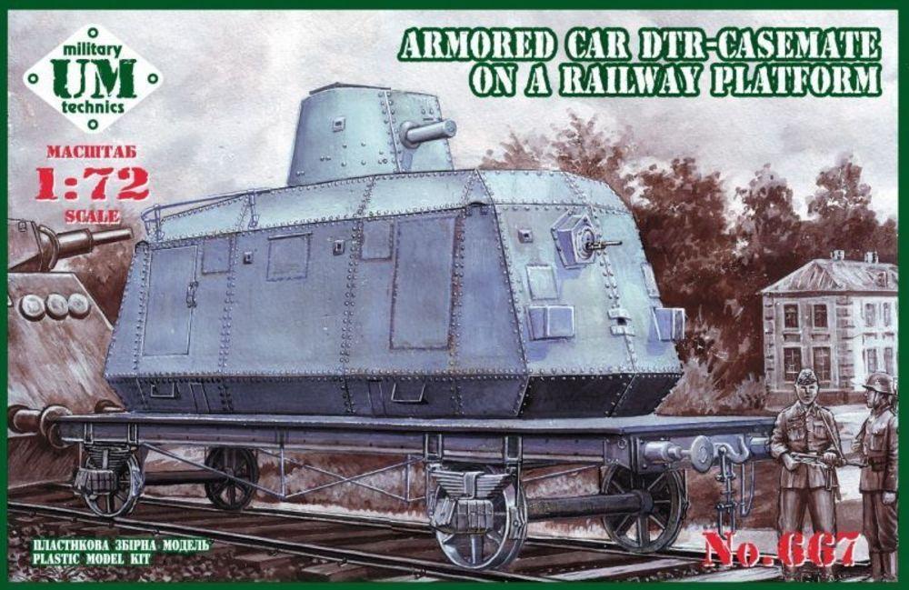 Bandai Model Gundam Rg - Armored car DTR-casemate on railway plat