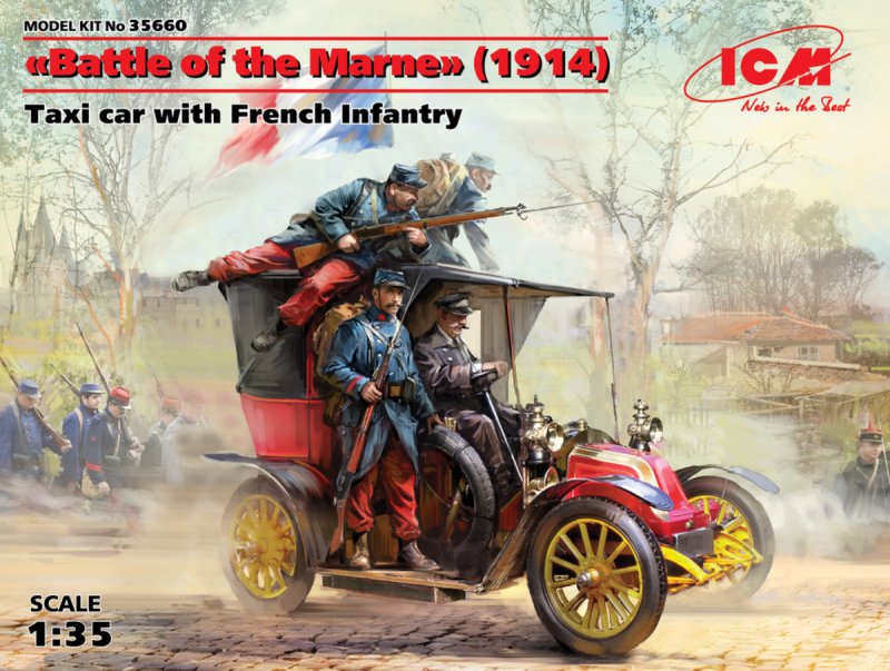 Bandai Model Gundam Rg - Battle of the Marne(1914),Taxi car with