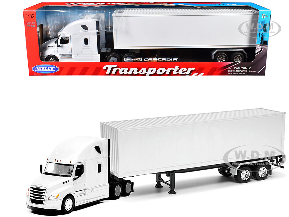 Bandai Model Gundam Rg - Freightliner Cascadia Truck White with White